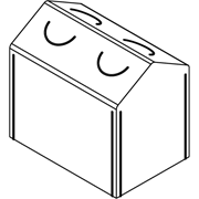 KEBAflexi-garden huv;med dragkedjor PVC-plast svart