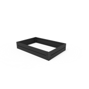 KEBAflexi-garden odlingslåda plåt;svart 80x120cm