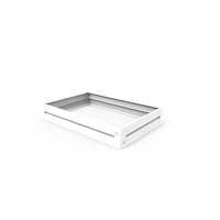 KEBAflexi-garden odlingslåda plåt;vit 80x120cm