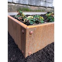 KEBAflexi-garden odlingslåda;cortenplåt hörn för 1 nivå