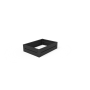 KEBAflexi-garden odlingslåda plåt;svart 60x80 cm