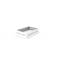 KEBAflexi-garden odlingslåda plåt;vit 60x80 cm