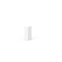 KEBAflexi-garden hörn vit;neutral för plåtlängd 2-pack