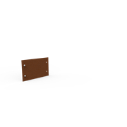 KEBAflexi-garden planteringskant;corten, höjd 120 mm, rak 180 mm