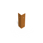 KEBAflexi-garden planteringskant;corten, höjd 120 mm, hörn 90 grader