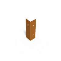 KEBAflexi-garden planteringskant;corten, höjd 120 mm, hörn 90 grader