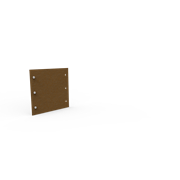 KEBAflexi-garden planteringskant;corten, höjd 180 mm, rak 180 mm