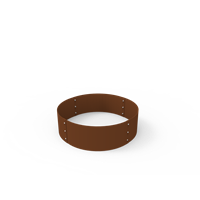 KEBAflexi-garden planteringskant;corten, höjd 180 mm, cirkel 560 mm