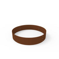 KEBAflexi-garden planteringskant;corten, höjd 180 mm, cirkel 900 mm