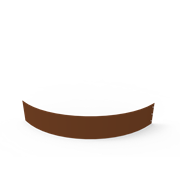 KEBAflexi-garden planteringskant;corten,höjd 180 mm, kvartsbåge 1150mm