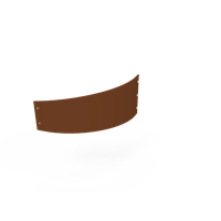 KEBAflexi-garden planteringskant;corten höjd180 mm övergång höger