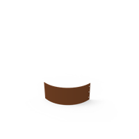 KEBAflexi-garden planteringskant;corten höjd 180 mm kvartsbåge 500 mm