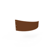 KEBAflexi-garden planteringskant;corten höjd 180 mm, övergång vänster