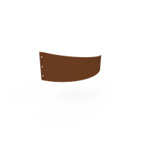 KEBAflexi-garden planteringskant;corten höjd 180 mm, övergång vänster