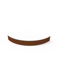 KEBAflexi-garden planteringskant;corten, 120 mm, kvartsbåge 1150 mm
