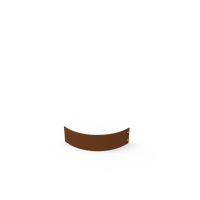 KEBAflexi-garden planteringskant;corten, 120 mm, kvartsbåge 500 mm