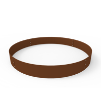 KEBAflexi-garden planteringskant;corten, höjd 180 mm, cirkel 1400 mm