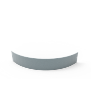 KEBAflexi-garden planteringskant;alu-zink, 180 mm, kvartsbåge 1150 mm