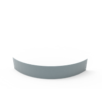 KEBAflexi-garden planteringskant;alu-zink, 180 mm, kvartsbåge 1150 mm