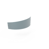 KEBAflexi-garden planteringskant;alu-zink, 180 mm, övergång höger