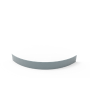 KEBAflexi-garden planteringskant;alu-zink, 120 mm, kvartsbåge 1150 mm