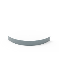 KEBAflexi-garden planteringskant;alu-zink, 120 mm, kvartsbåge 1150 mm