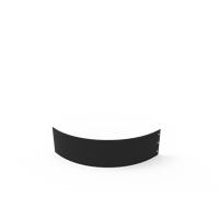 KEBAflexi-garden planteringskant;svart, 180 mm, kvartsbåge 750 mm