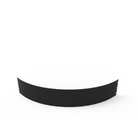 KEBAflexi-garden planteringskant;svart, 180 mm, kvartsbåge 1150 mm