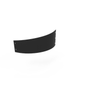 KEBAflexi-garden planteringskant;svart, 180 mm, övergång höger