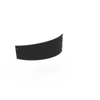 KEBAflexi-garden planteringskant;svart, 180 mm, övergång höger