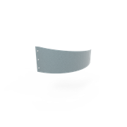 KEBAflexi-garden planteringskant;alu-zink, 180 mm, övergång vänster