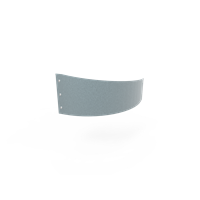 KEBAflexi-garden planteringskant;alu-zink, 180 mm, övergång vänster