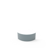 KEBAflexi-garden planteringskant;alu-zink, 180 mm, kvartsbåge 500 mm