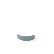 KEBAflexi-garden planteringskant;alu-zink, 120 mm, kvartsbåge 500 mm