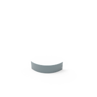 KEBAflexi-garden planteringskant;alu-zink, 120 mm, kvartsbåge 500 mm