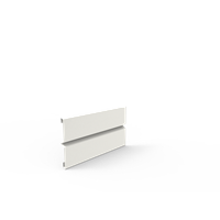 KEBAflexi-garden plåtlängd;vit för odlingslåda 400 (365mm) 2-pack