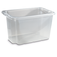 KEBAsort förvaringsbox;55 liter transparent