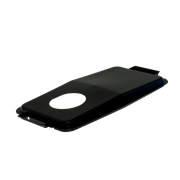 KEBAsort svart lock för 60-liters;tunna med hål för PET-flaskor