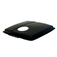 KEBAsort svart lock för 90-liters;tunna med hål för PET-flaskor