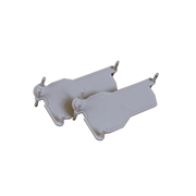 KEBAsort vagnskoppling för kärl;ljusgrå 1 par