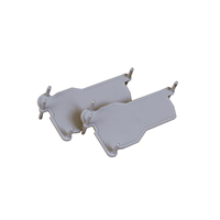 KEBAsort vagnskoppling för kärl;ljusgrå 1 par