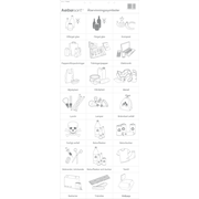 KEBAsort återvinningsetiketter;i set