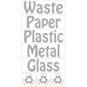 KEBAsort transparent dekal;samling 5 st engelska