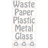 KEBAsort transparent dekal;samling 5 st engelska